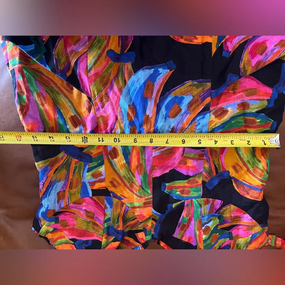 Farm Rio Colorful Abstract Banana Women's Dress - Picture 10 of 10